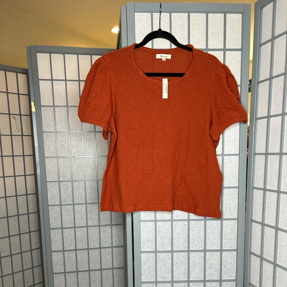 NWT Madewell Women's Rust Top
